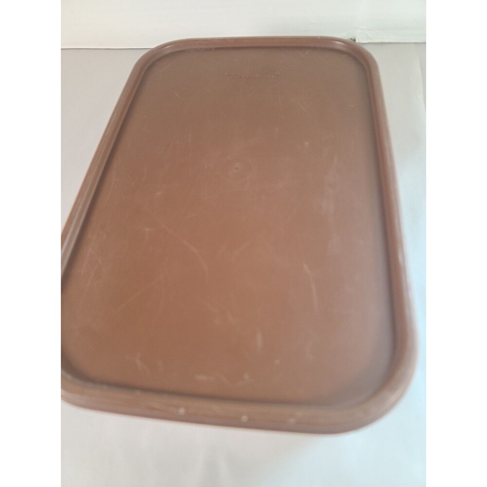 VTG Tupperware Modular Mates Rectangle Storage Container 8.5 Cup 1608-3 Brown - Picture 2 of 8